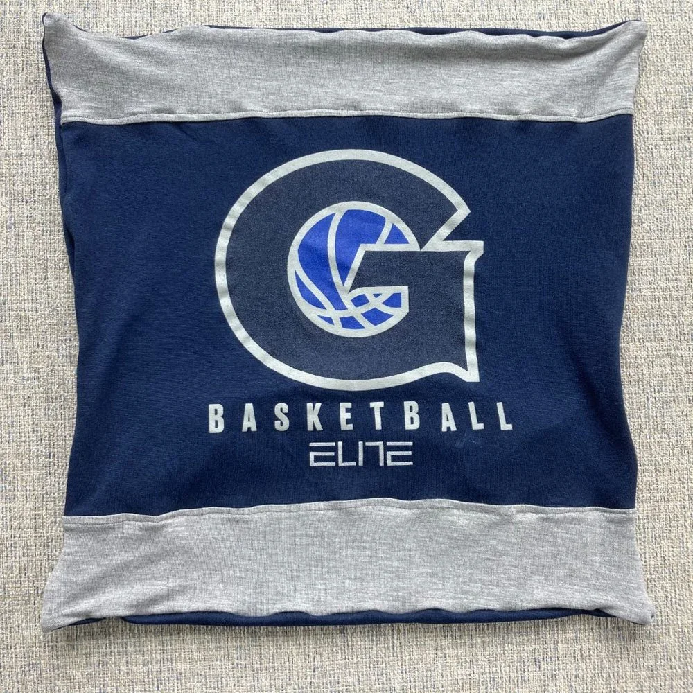 Georgetown University GU Hoyas Basketball t-shirt 16 x 16 throw pillow cover